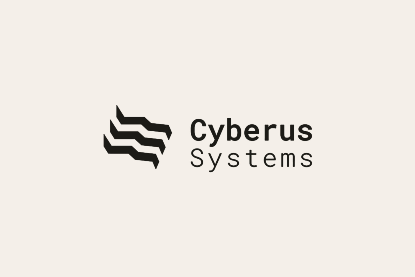 Cyberus Systems mark in monochrome ink