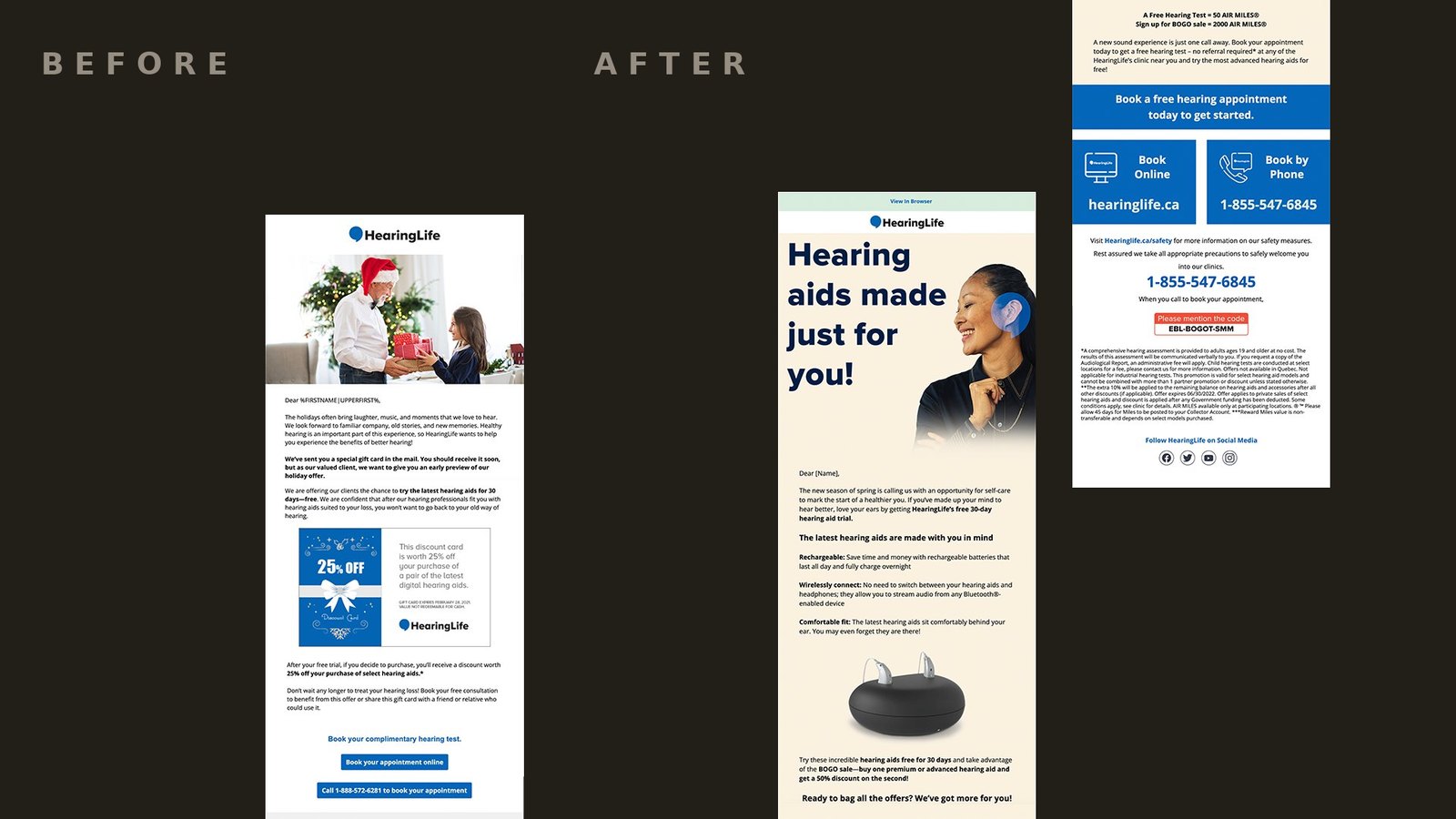 HearingLife · Email Modernization