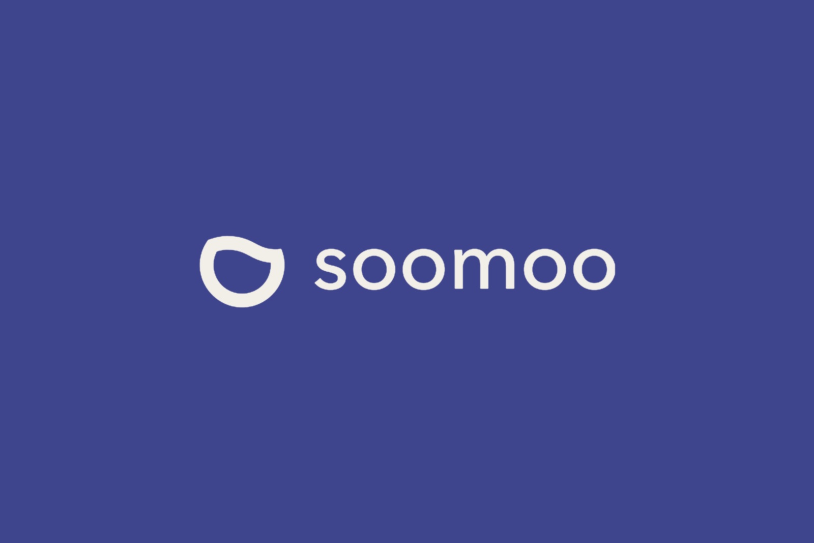 soomoo mark reversed in paper on the brand indigo