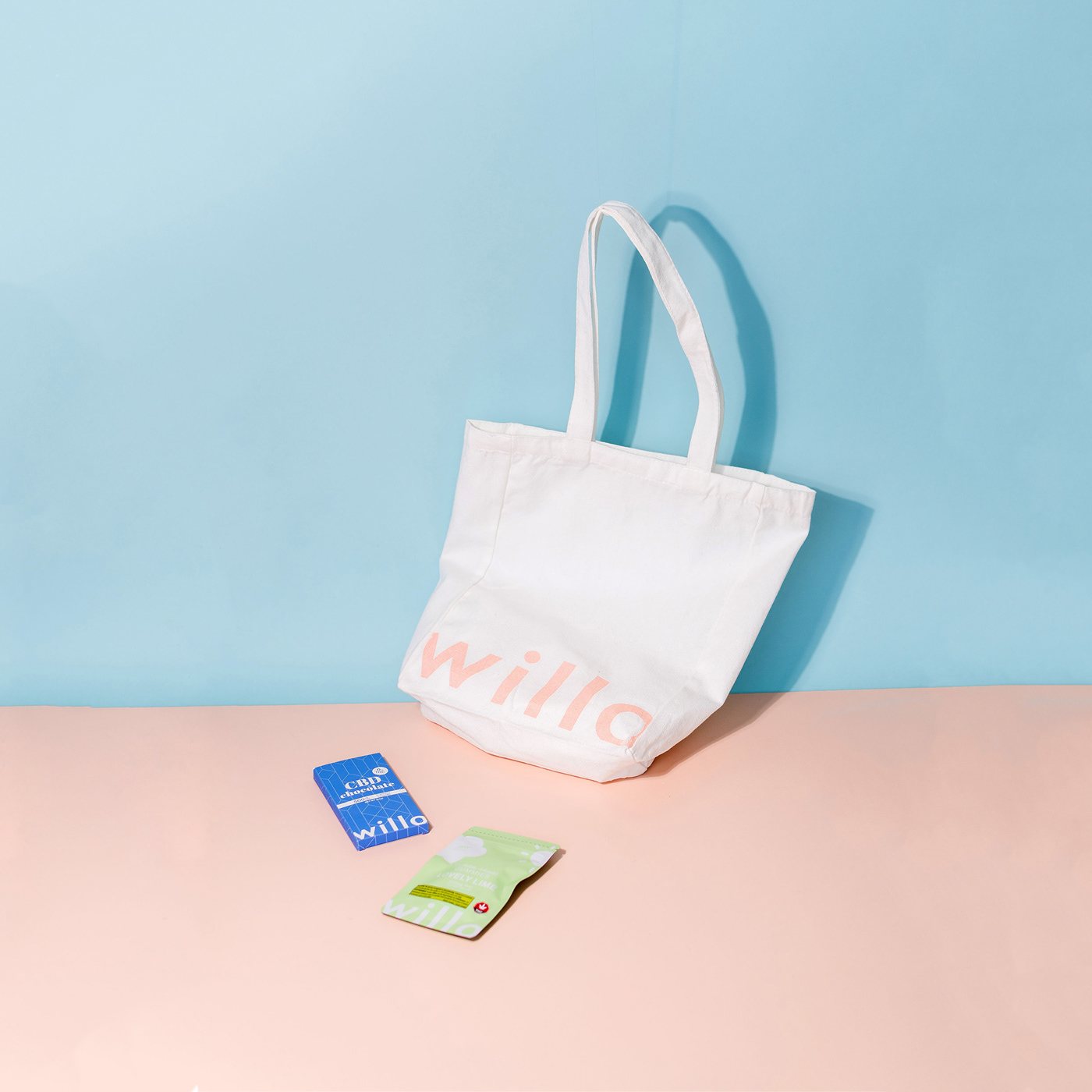 Willo brand identity applied across packaging